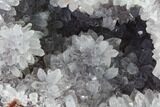 Quartz Crystal Geode Section - Morocco #136927-1
